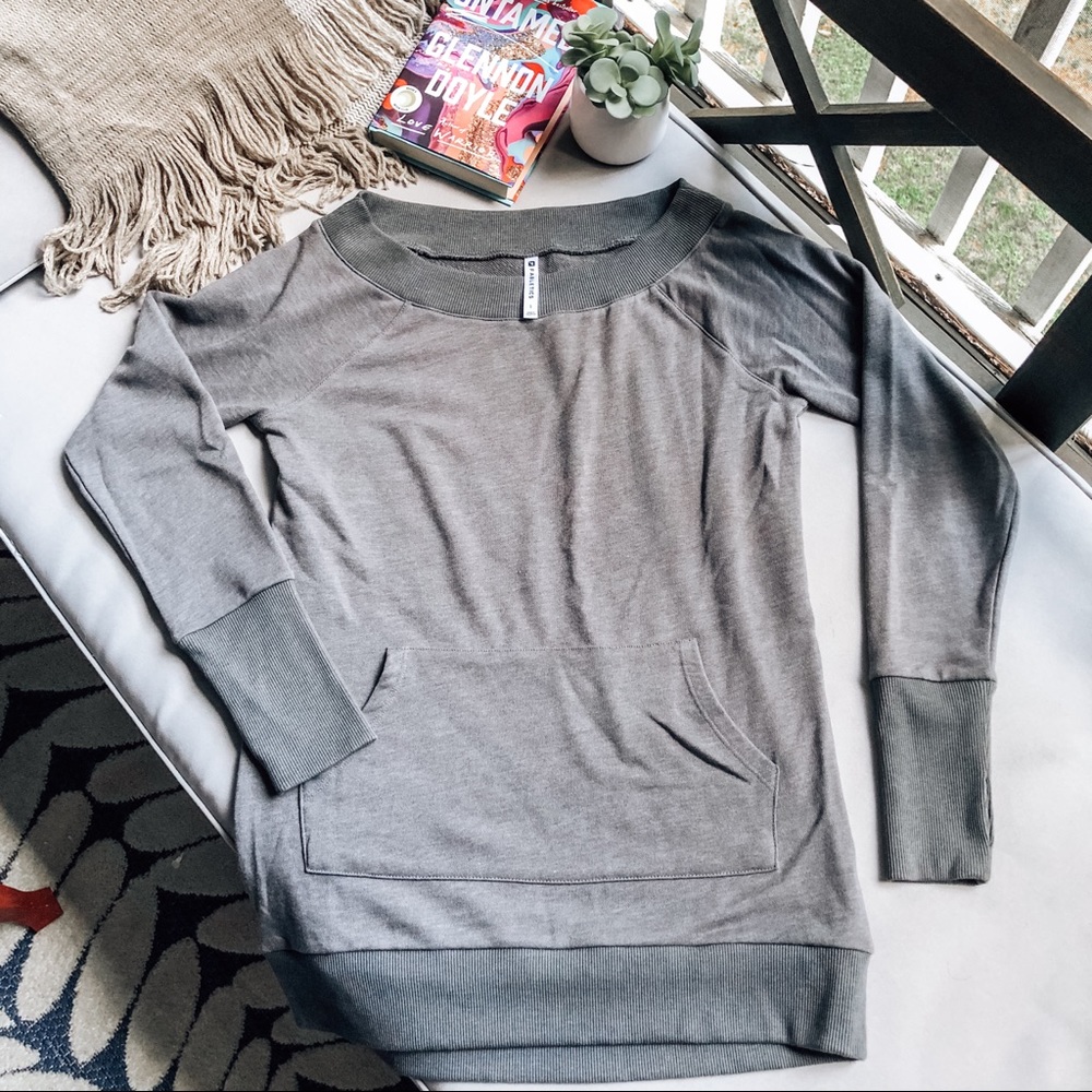 FABLETICS scoop neck, slim fit sweatshirt!